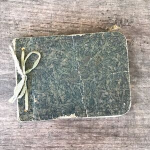 Antique Vintage Autograph Book 1930’s Cursive Notes